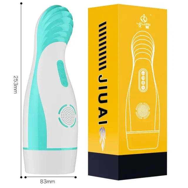 Male Masturbator Automatic Blowjob Cup Powerful Sucking Vaginal Mouth Intelligent Heated Masturbator Adult Sex Toys For Men - buysextoyth