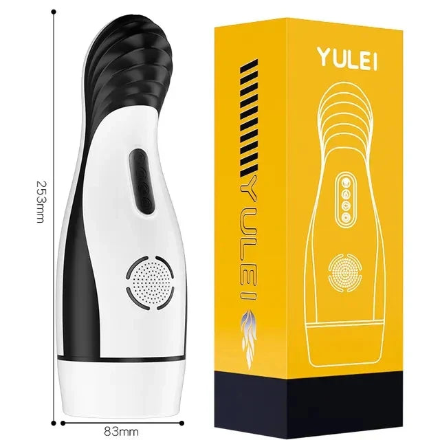 Male Masturbator Automatic Blowjob Cup Powerful Sucking Vaginal Mouth Intelligent Heated Masturbator Adult Sex Toys For Men - buysextoyth