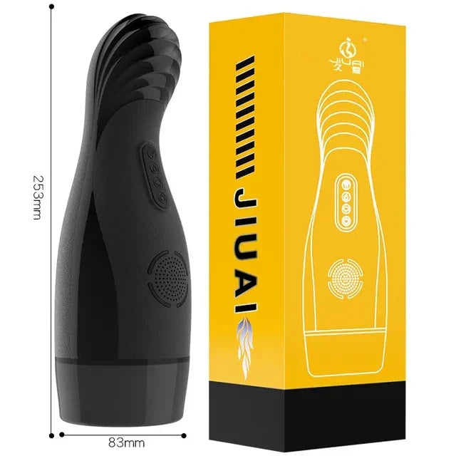 Male Masturbator Automatic Blowjob Cup Powerful Sucking Vaginal Mouth Intelligent Heated Masturbator Adult Sex Toys For Men - buysextoyth