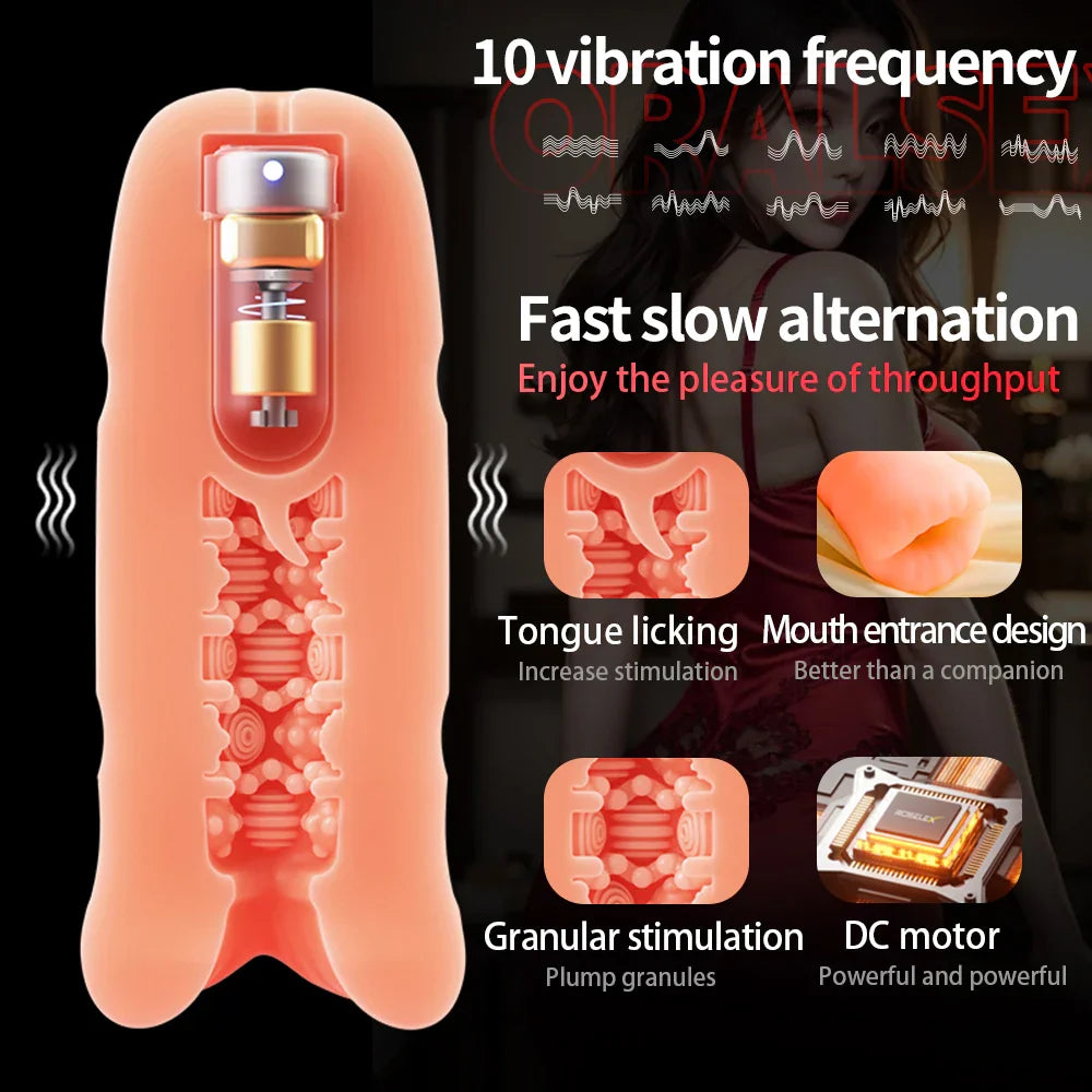 Male Masturbator Cup For Men Penis Blowjob Sucking Machine Vagina Soft Tight Pussy manual trainer Aircraft Men Adult Sex Toys - buysextoyth