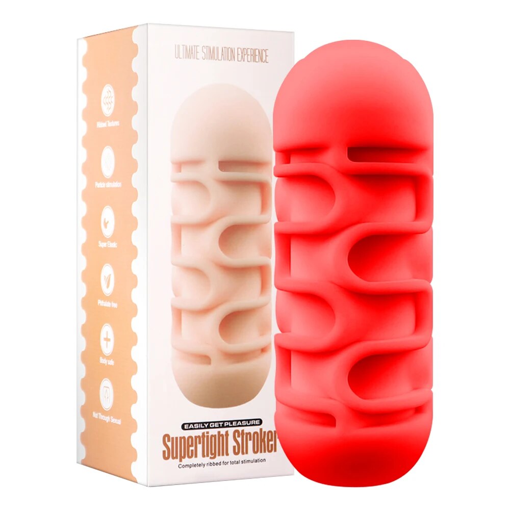 Male Masturbator for Men Sex Toys Soft Real Silicone Vagina Vacuum Pocket Double Blowjob Masturbation Cup for Couple - buysextoyth