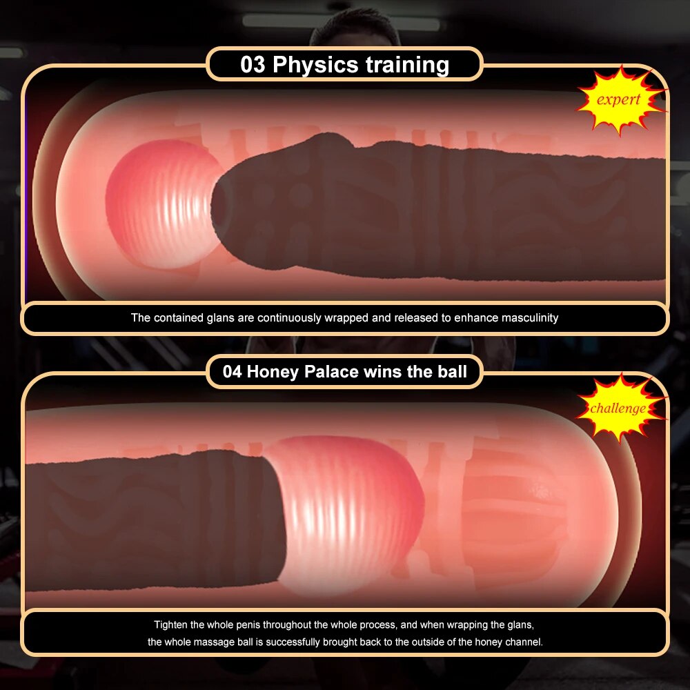 Male Masturbator for Men Sex Toys Soft Real Silicone Vagina Vacuum Pocket Double Blowjob Masturbation Cup for Couple - buysextoyth
