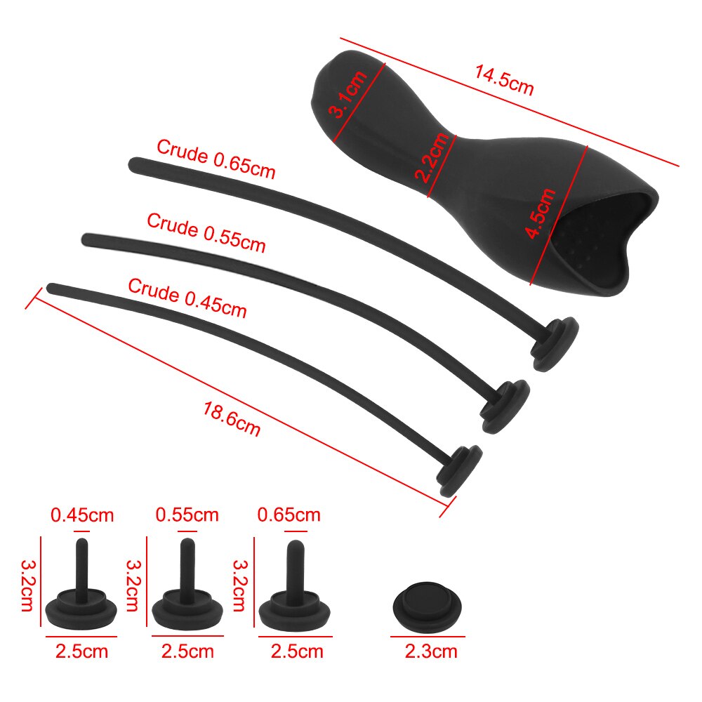 Male Penis Pump Vibrator Penis Massager Penis Plug Urethra Expansion Stimulator for Men Urethra Masturbation Erotic Sex Toys - buysextoyth