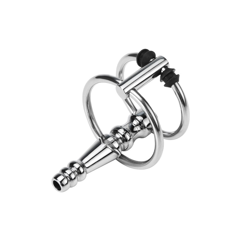 Male Urethra Catheter Sex Toys for Men Penis Ring Metal 7mm Urethral Sound Urethral Dilator Delay Ejaculation Penis Plug for Men - buysextoyth