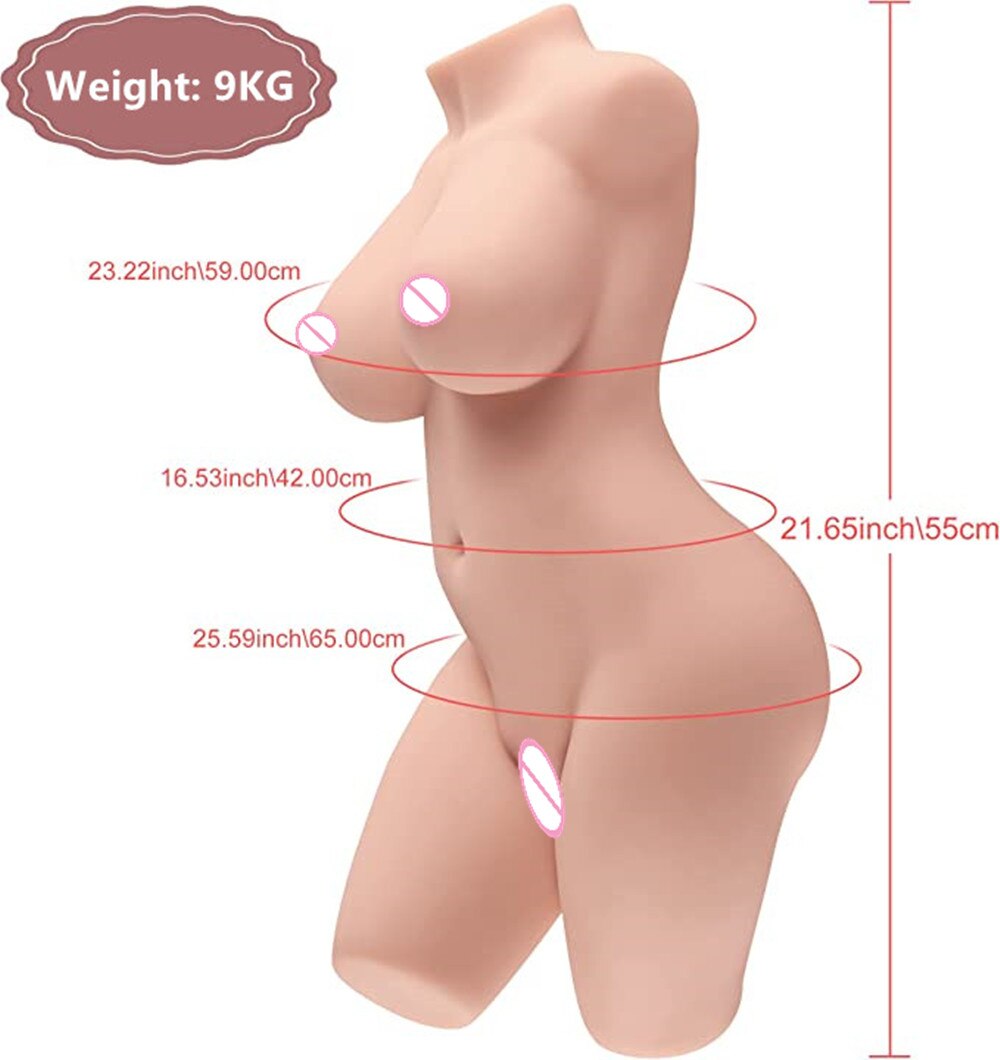 เซ็กซ์ทอย Man Masturbation ตุ๊กตาหญิง Mannequin ลำตัวใหญ่หน้าอกประดิษฐ์หีช่องคลอดเทียมของเล่นเครื่องมือทางเพศ - buysextoyth