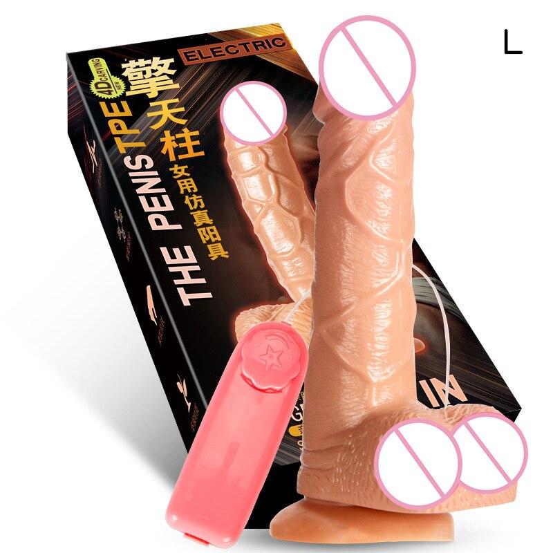 Realistic Female Vibrator Dildo Huge Remote Control Penis with Suction Cup G-Spot Masturbation Sex Toys for Women - buysextoyth