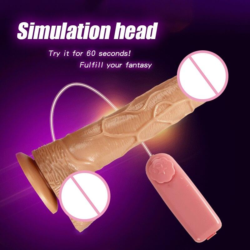 Realistic Female Vibrator Dildo Huge Remote Control Penis with Suction Cup G-Spot Masturbation Sex Toys for Women - buysextoyth
