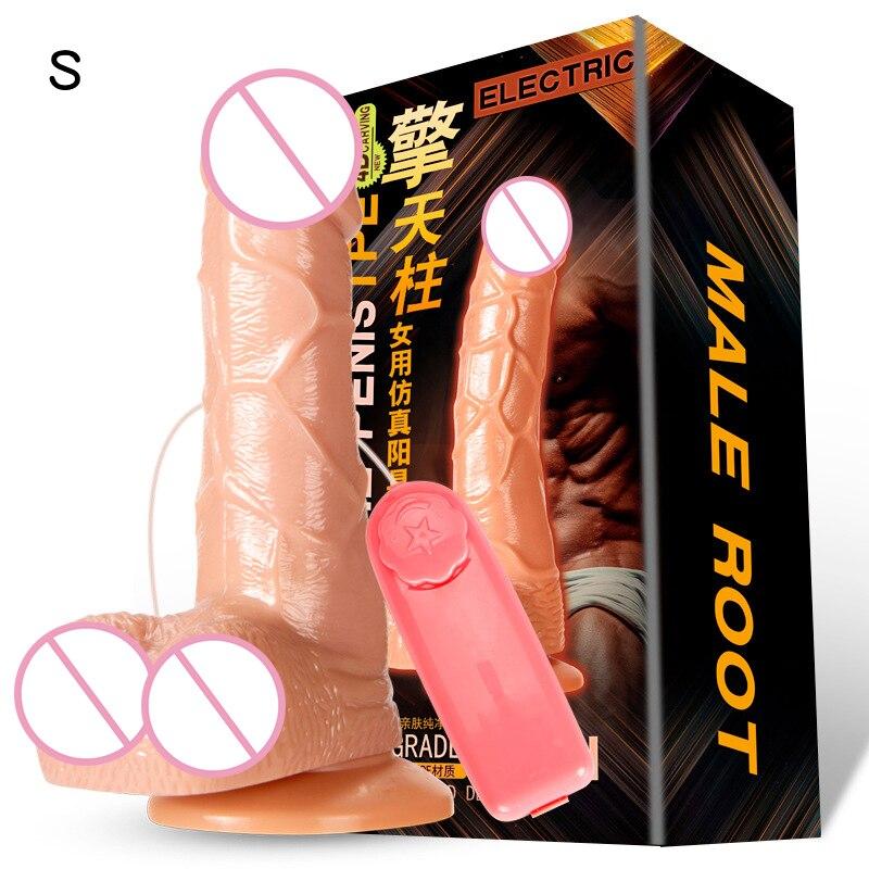 Realistic Female Vibrator Dildo Huge Remote Control Penis with Suction Cup G-Spot Masturbation Sex Toys for Women - buysextoyth
