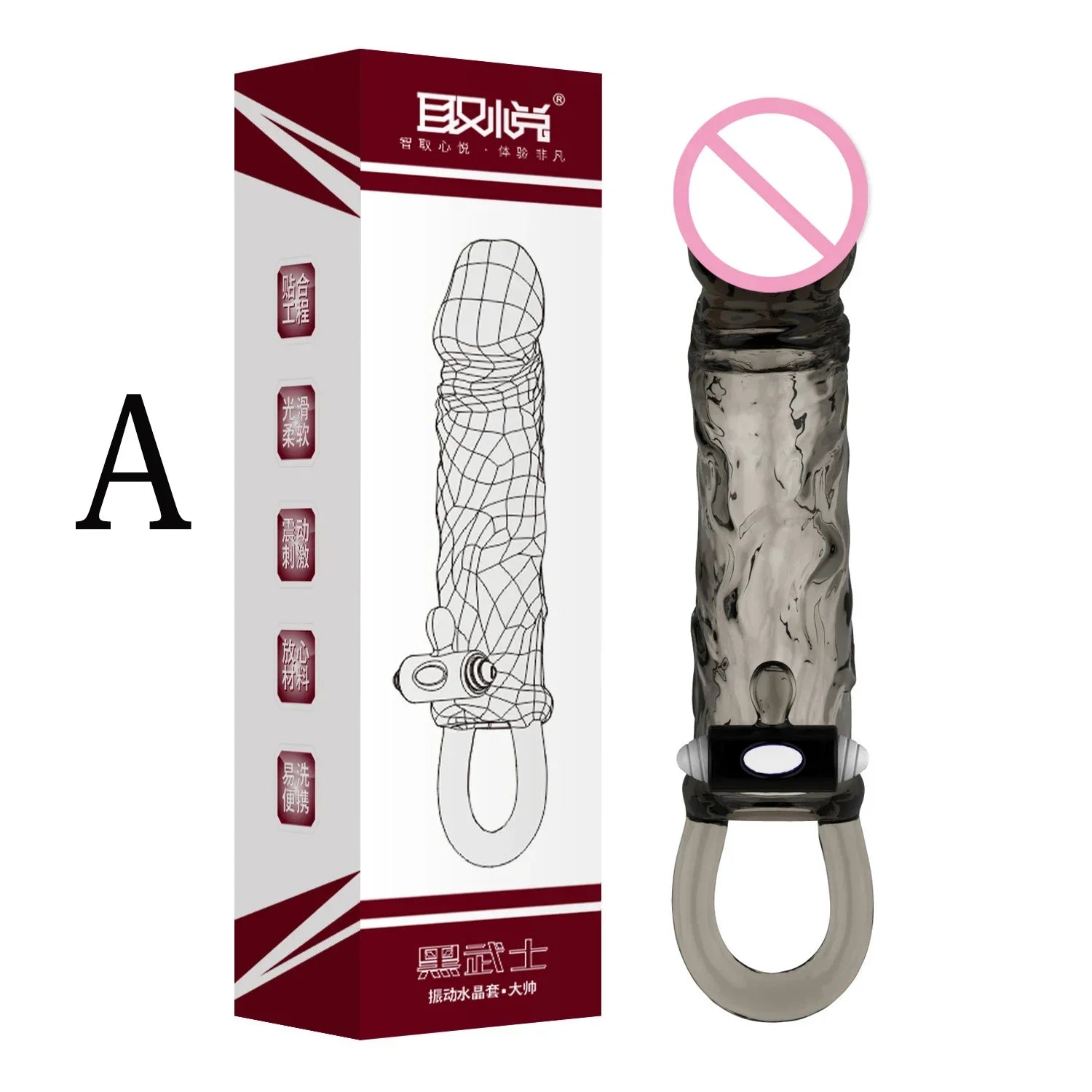 Man Penis Extender Dildo Sex Toys Condones  Realistic Condoms for Men Penis Vibrator Sleeve Reusable Vibe Condoms Extend - buysextoyth