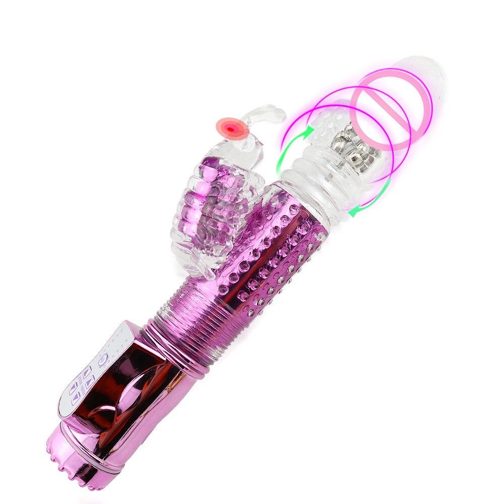 Clit Vibrator Sex Toys for Women Dildo Vibrator G-spot Massager Rotation Sex Products Clitoris Stimulation - buysextoyth