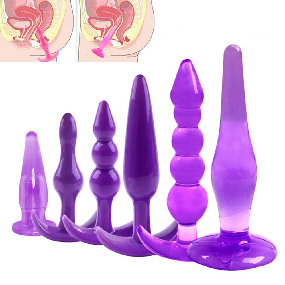 Massager Massage Sex Toy Butt Plug 6Pcs/Set Anal Trainer Kit Butt Plugs Couple Flirting Prostate Massager - buysextoyth