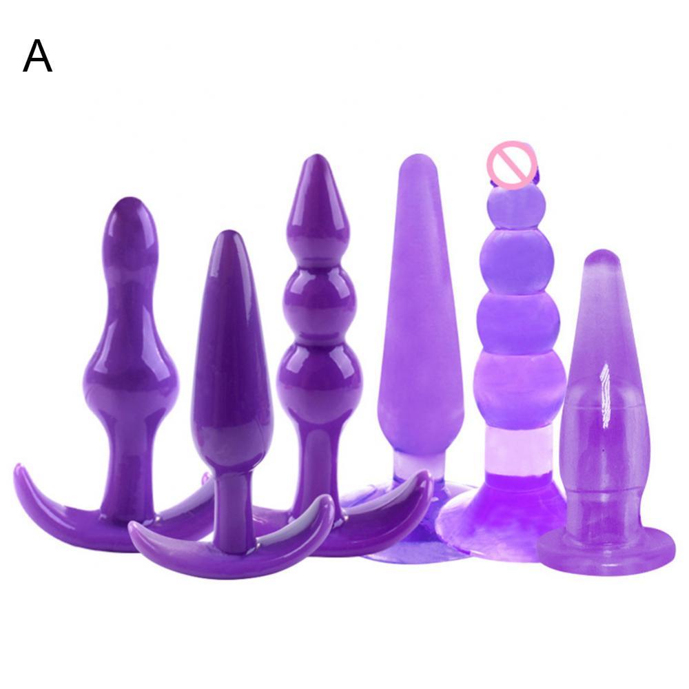 Massager Massage Sex Toy Butt Plug 6Pcs/Set Anal Trainer Kit Butt Plugs Couple Flirting Prostate Massager - buysextoyth