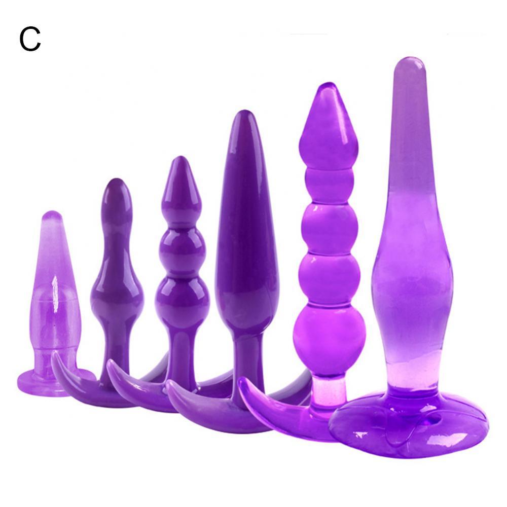 Massager Massage Sex Toy Butt Plug 6Pcs/Set Anal Trainer Kit Butt Plugs Couple Flirting Prostate Massager - buysextoyth