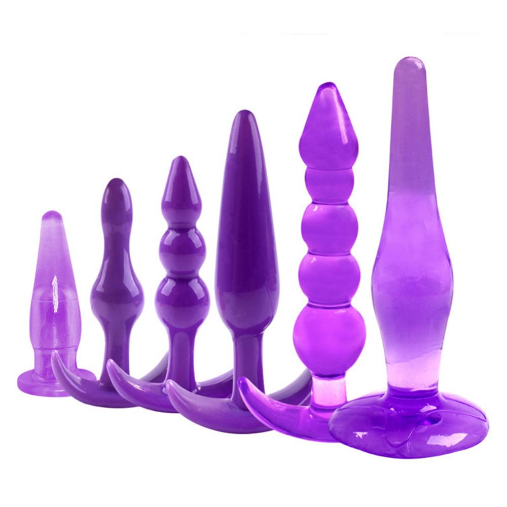 Massager Massage Sex Toy Butt Plug 6Pcs/Set Anal Trainer Kit Butt Plugs Couple Flirting Prostate Massager - buysextoyth