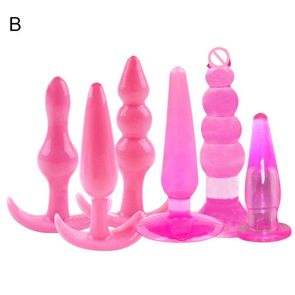 Massager Massage Sex Toy Butt Plug 6Pcs/Set Anal Trainer Kit Butt Plugs Couple Flirting Prostate Massager - buysextoyth