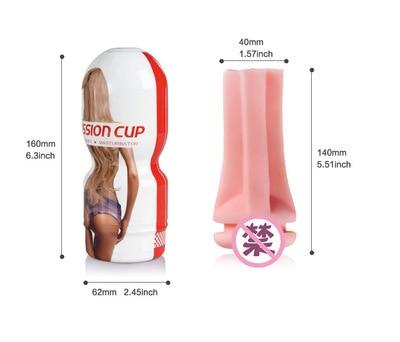 Male Masturbator Cup Soft Pussy Sex Toys Real Vagina Adult Resistance Exercise Products Vacuum Pocket Cup For Men Sex Toys - buysextoyth