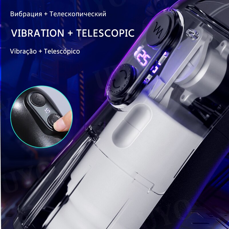 Masturbation สำหรับชาย Automatic Piston Telescopic อัจฉริยะอมควยดูด Mastubator Sex Machine สำหรับชายผู้ใหญ่ของเล่นสำหรับชาย - buysextoyth