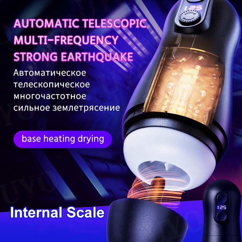 Masturbation สำหรับชาย Automatic Piston Telescopic อัจฉริยะอมควยดูด Mastubator Sex Machine สำหรับชายผู้ใหญ่ของเล่นสำหรับชาย - buysextoyth