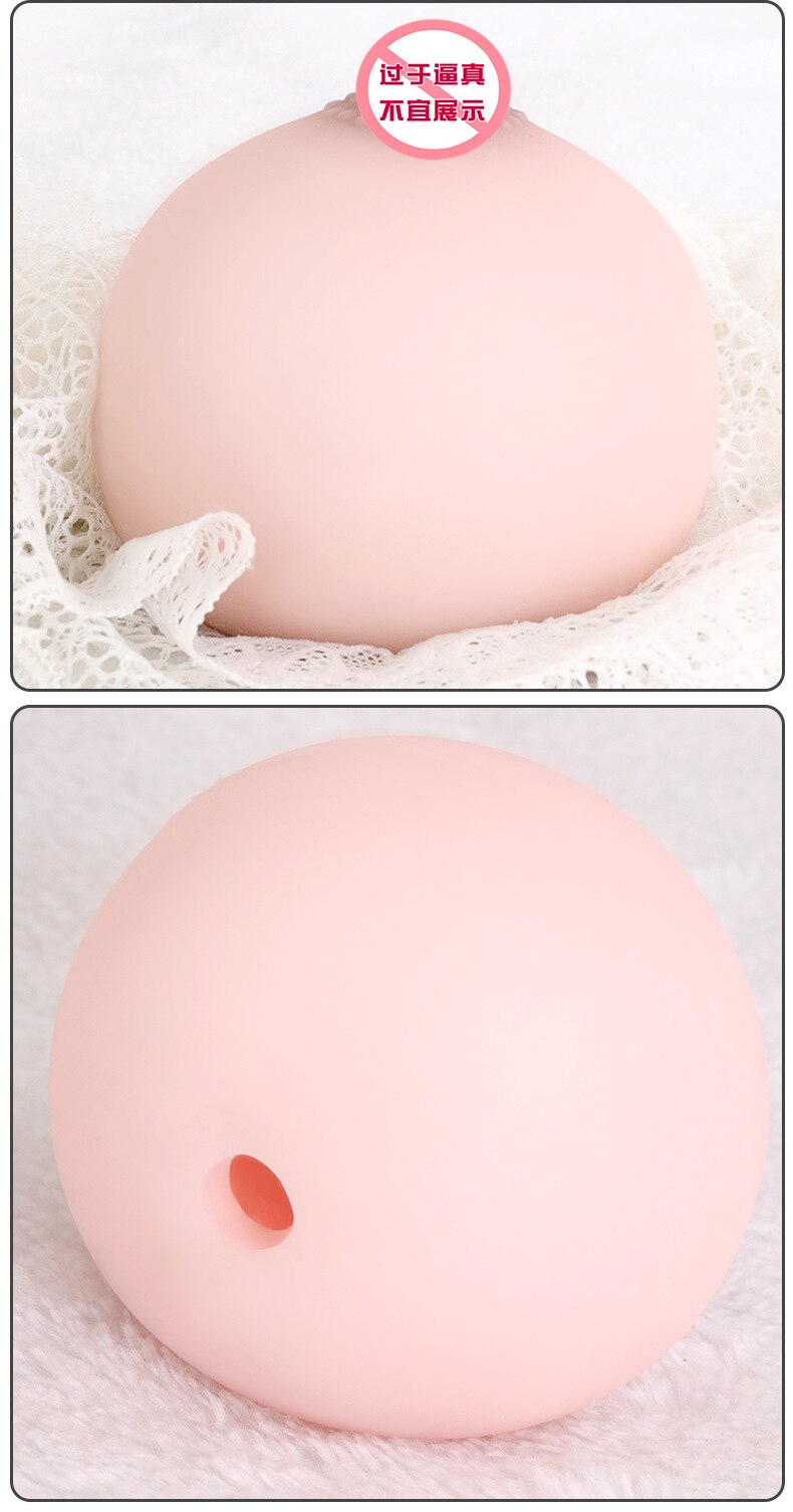 หน้าอกปลอมชาย Masturbation ซิลิโคนมินิหน้าอกช่องคลอดนวดเครื่องบินถ้วยผู้ใหญ่เซ็กซ์ทอย Shop Mimi Ball - buysextoyth