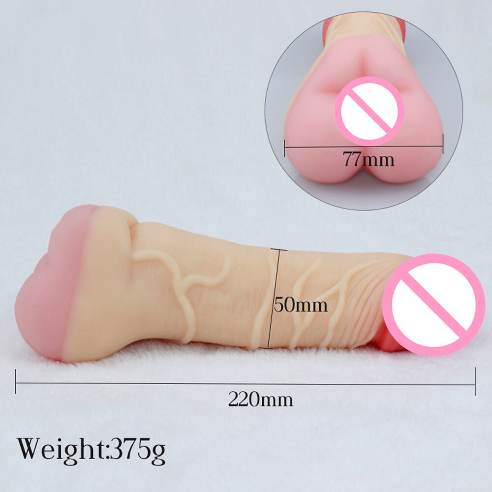 สมจริงซิลิโคนชาย Masturbator เพศของเล่นพ็อกเก็ตหีจริงช่องคลอด Anal Massager คู่ Unisex Sex Shop สำหรับ18ผู้ใหญ่เครื่องมือ - buysextoyth