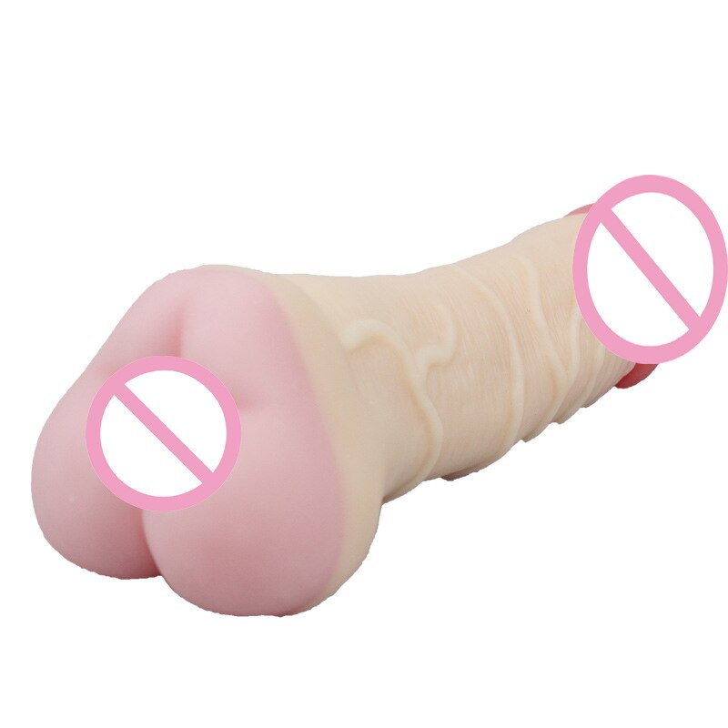 สมจริงซิลิโคนชาย Masturbator เพศของเล่นพ็อกเก็ตหีจริงช่องคลอด Anal Massager คู่ Unisex Sex Shop สำหรับ18ผู้ใหญ่เครื่องมือ - buysextoyth