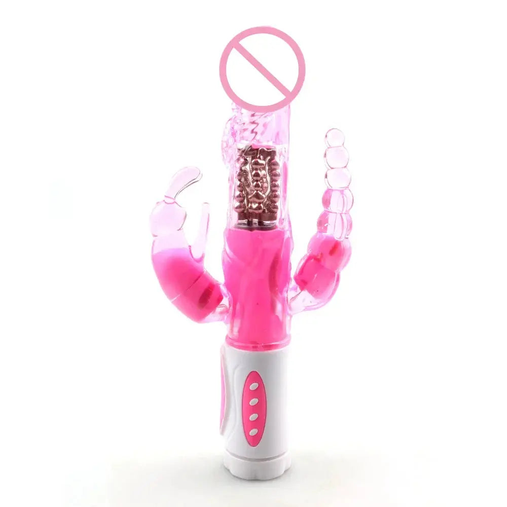 Masturbator Anal Plug Rabbit Vibrator for Women Vagina G-Spot Clitoris Stimulator Rotating Powerful Dildo Massage Adult Sex Toy - buysextoyth