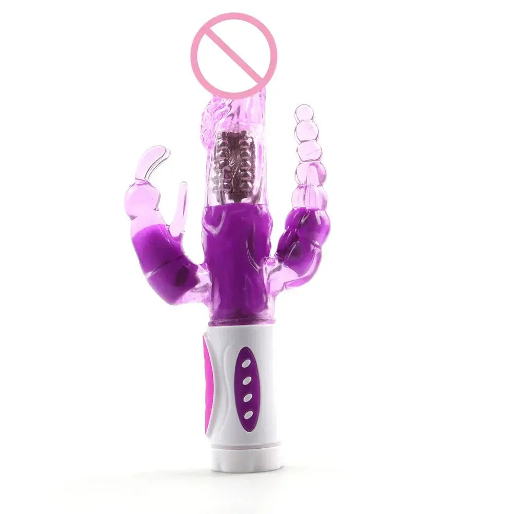Masturbator Anal Plug Rabbit Vibrator for Women Vagina G-Spot Clitoris Stimulator Rotating Powerful Dildo Massage Adult Sex Toy - buysextoyth