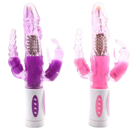 Masturbator Anal Plug Rabbit Vibrator for Women Vagina G-Spot Clitoris Stimulator Rotating Powerful Dildo Massage Adult Sex Toy - buysextoyth