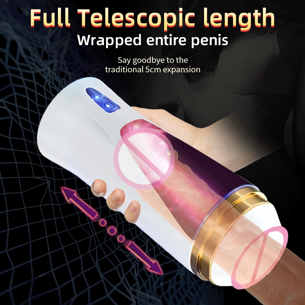 อัตโนมัติชาย Masturbator Cup Space Masturbation แฮนด์ฟรี Stroker 3ที่มีประสิทธิภาพ Thrusting โหมดจริงช่องคลอดช่องคลอดเพศของเล่นสำหรับผู้ชาย - buysextoyth