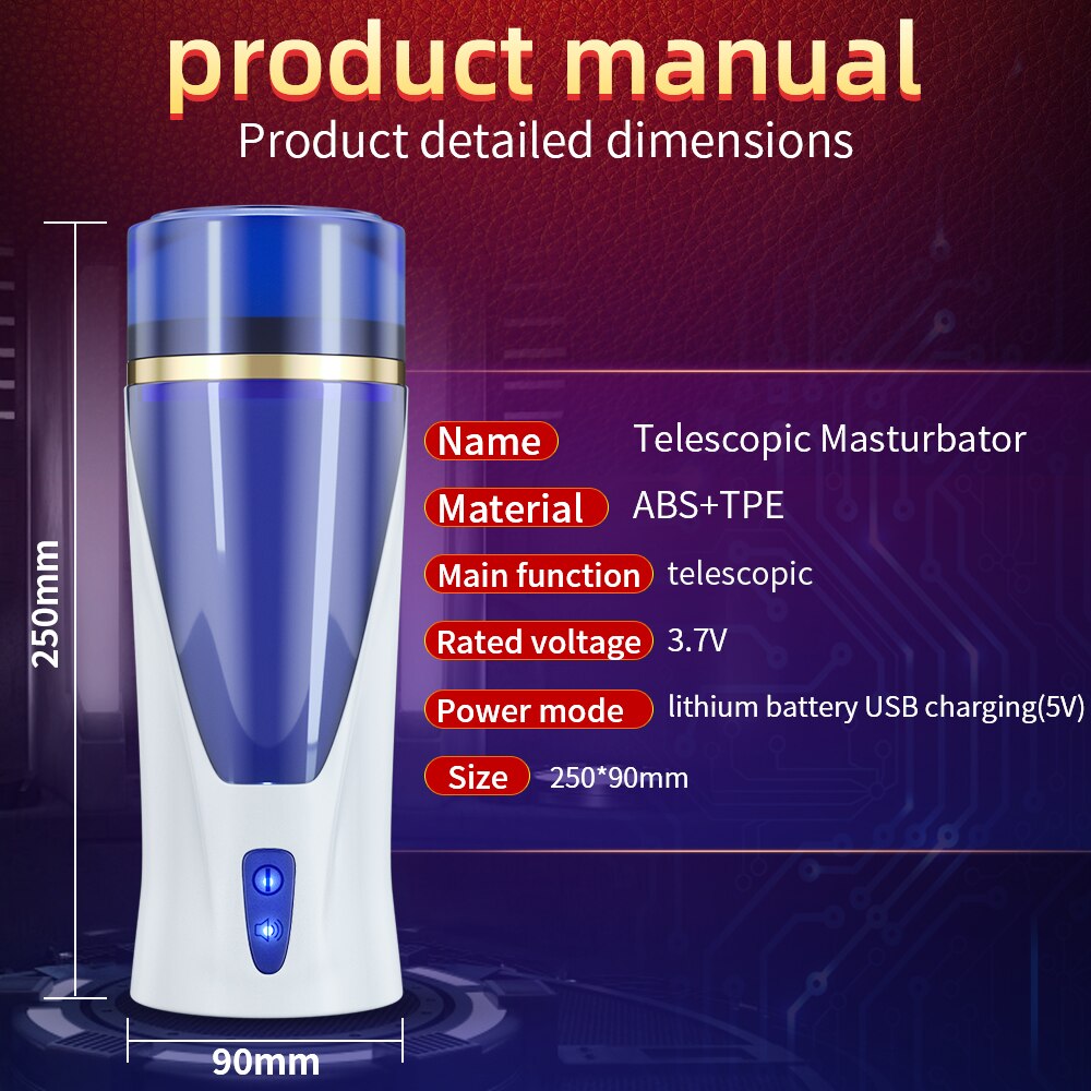 อัตโนมัติชาย Masturbator Cup Space Masturbation แฮนด์ฟรี Stroker 3ที่มีประสิทธิภาพ Thrusting โหมดจริงช่องคลอดช่องคลอดเพศของเล่นสำหรับผู้ชาย - buysextoyth