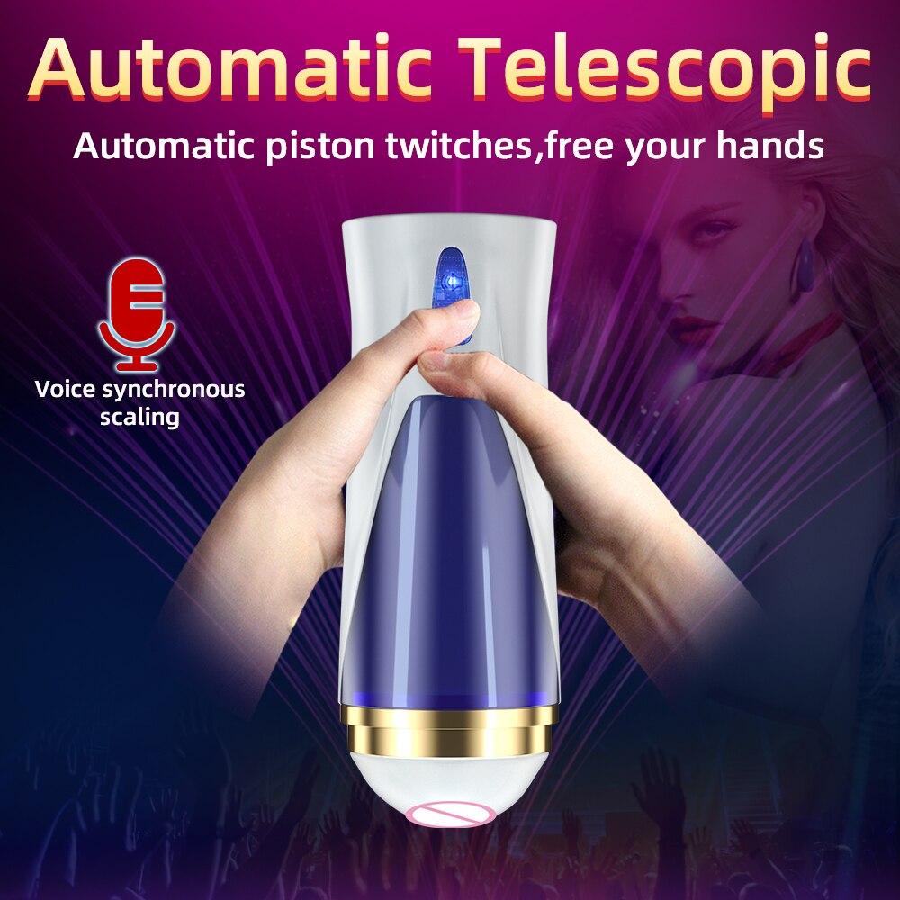 อัตโนมัติชาย Masturbator Cup Space Masturbation แฮนด์ฟรี Stroker 3ที่มีประสิทธิภาพ Thrusting โหมดจริงช่องคลอดช่องคลอดเพศของเล่นสำหรับผู้ชาย - buysextoyth