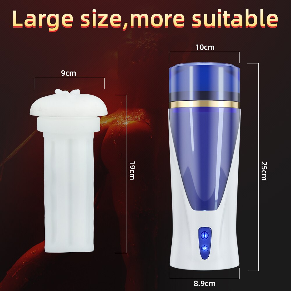 อัตโนมัติชาย Masturbator Cup Space Masturbation แฮนด์ฟรี Stroker 3ที่มีประสิทธิภาพ Thrusting โหมดจริงช่องคลอดช่องคลอดเพศของเล่นสำหรับผู้ชาย - buysextoyth