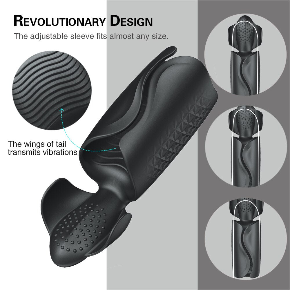 อมควยชาย Masturbator สำหรับผู้ชายอวัยวะเพศชาย Delay Trainer ไฟฟ้า Pulse Vibrator อัตโนมัติ Oral Climax Glans นวดหีของเล่น - buysextoyth