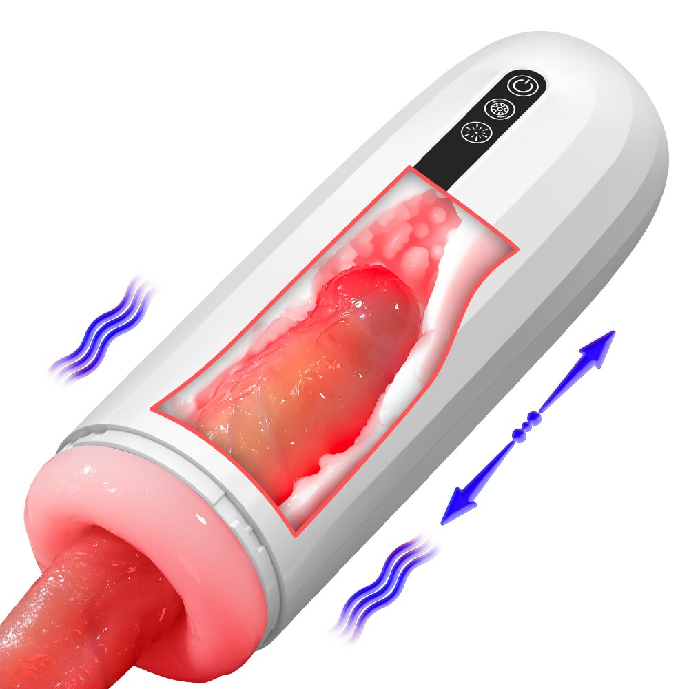 อัตโนมัติใส่ชาย Masturbator ถ้วยดูดซิลิโคนที่สมจริงช่องคลอด Mens หัวเต่า Masturbating Mens ของเล่นเพศผู้ใหญ่ - buysextoyth