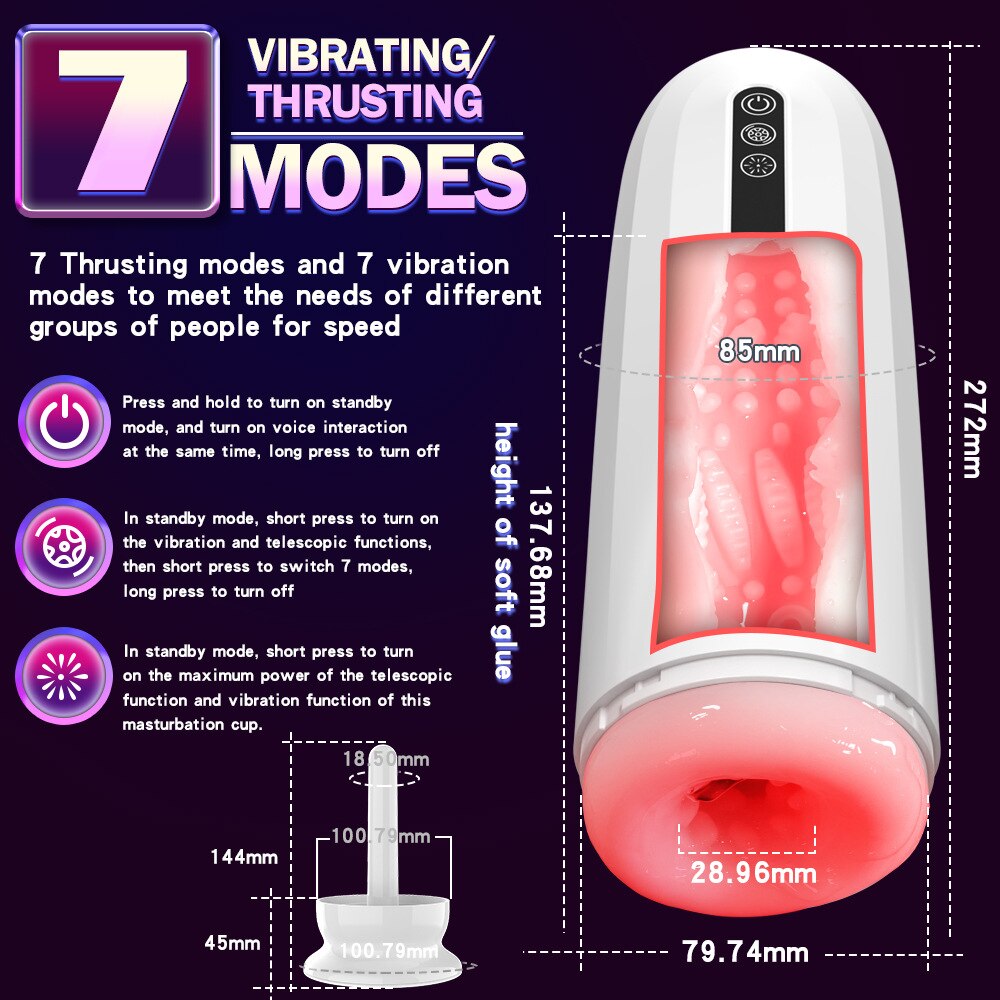 อัตโนมัติใส่ชาย Masturbator ถ้วยดูดซิลิโคนที่สมจริงช่องคลอด Mens หัวเต่า Masturbating Mens ของเล่นเพศผู้ใหญ่ - buysextoyth