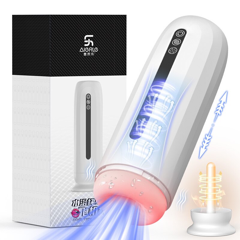อัตโนมัติใส่ชาย Masturbator ถ้วยดูดซิลิโคนที่สมจริงช่องคลอด Mens หัวเต่า Masturbating Mens ของเล่นเพศผู้ใหญ่ - buysextoyth