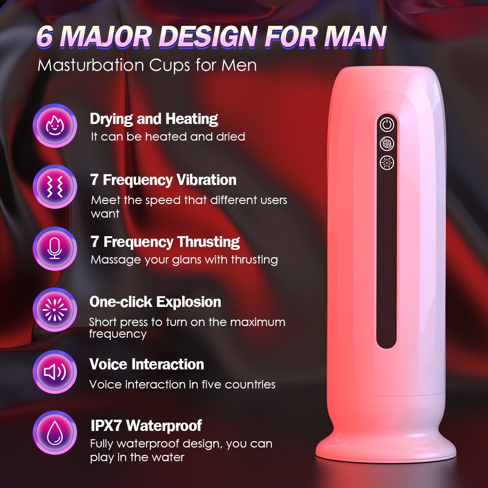 อัตโนมัติใส่ชาย Masturbator ถ้วยดูดซิลิโคนที่สมจริงช่องคลอด Mens หัวเต่า Masturbating Mens ของเล่นเพศผู้ใหญ่ - buysextoyth