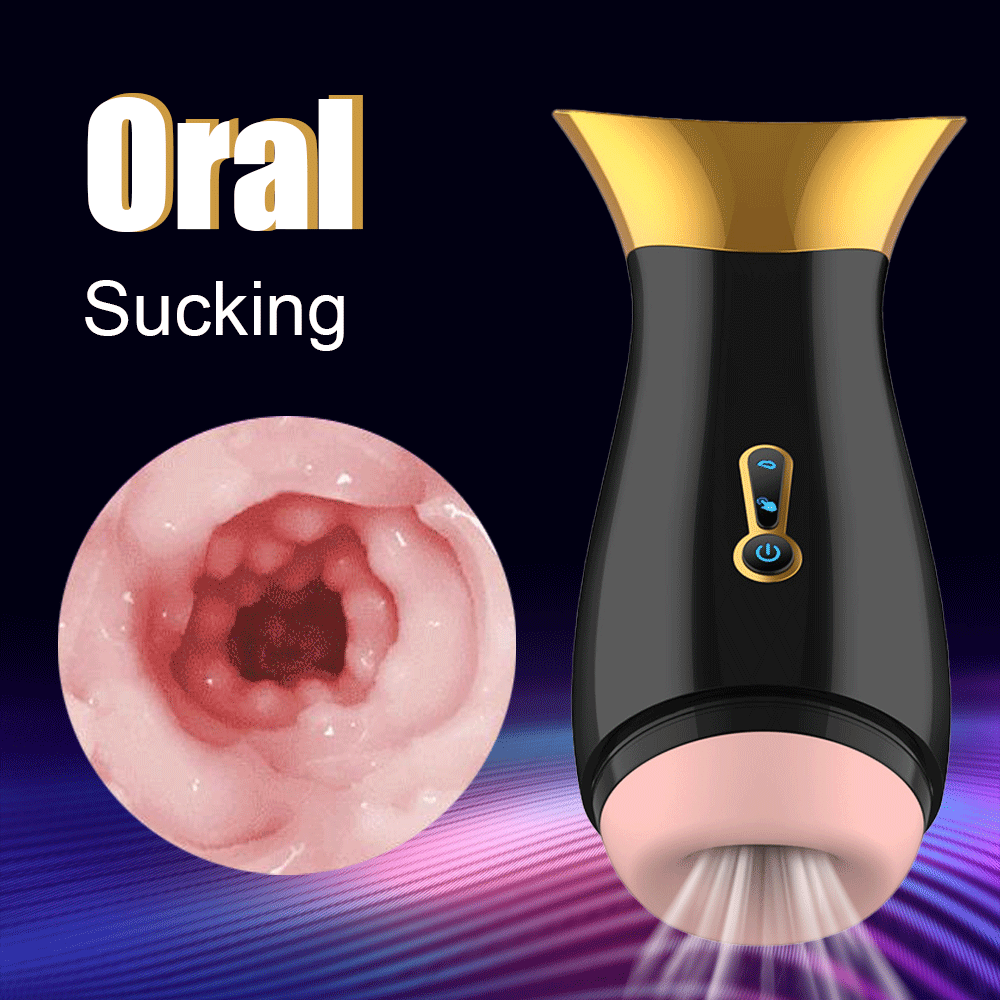 อัตโนมัติดูดชาย Masturbator One Click การสำเร็จความใคร่ดูด7โหมดการสั่นสะเทือน3D จริงช่องคลอดหีช่องปากเซ็กซ์ทอยสำหรับชาย - buysextoyth