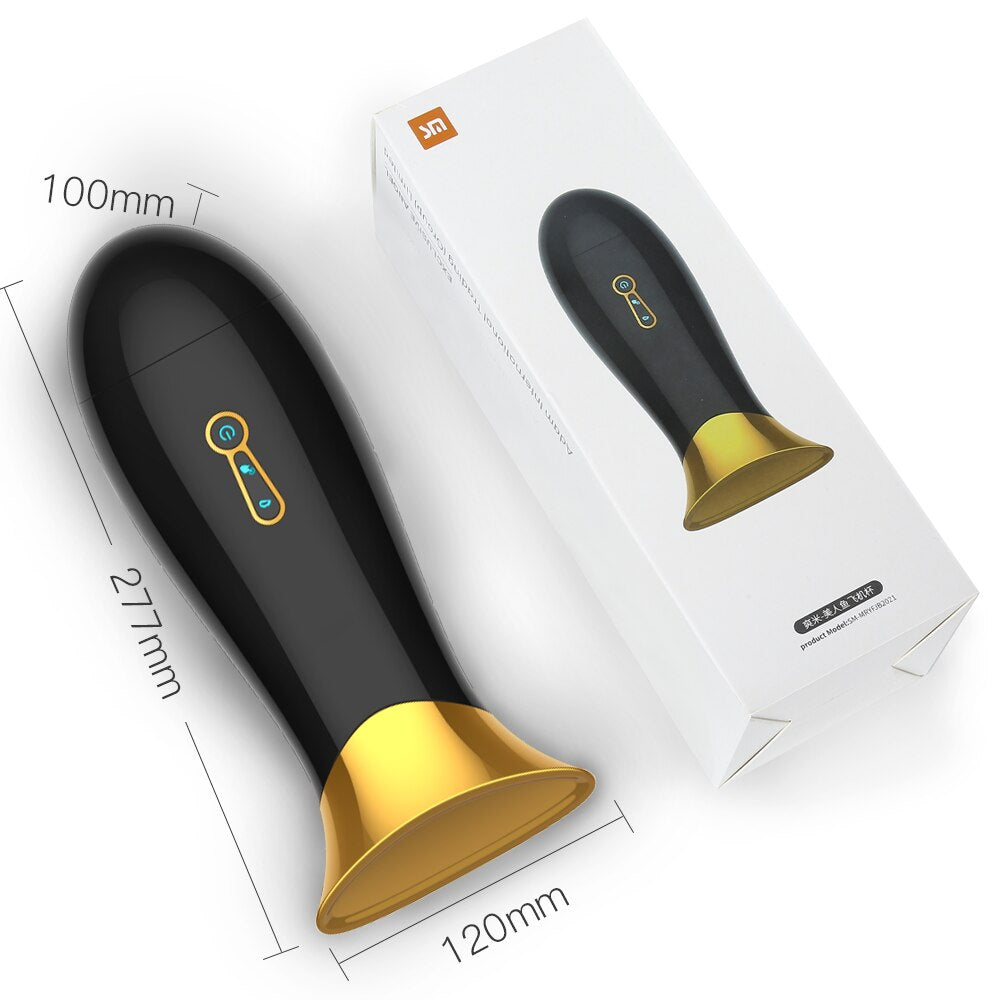 อัตโนมัติดูดชาย Masturbator One Click การสำเร็จความใคร่ดูด7โหมดการสั่นสะเทือน3D จริงช่องคลอดหีช่องปากเซ็กซ์ทอยสำหรับชาย - buysextoyth