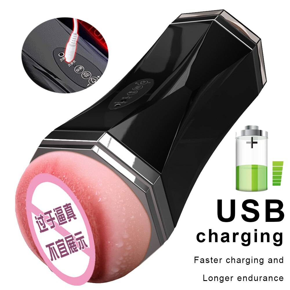 ชาย Masturbator สำหรับอัจฉริยะเสียง Oral Sex Vibrators ชะลอการ Exerciser Man เซ็กซ์ทอยผู้ใหญ่ Masturbation ถ้วย - buysextoyth