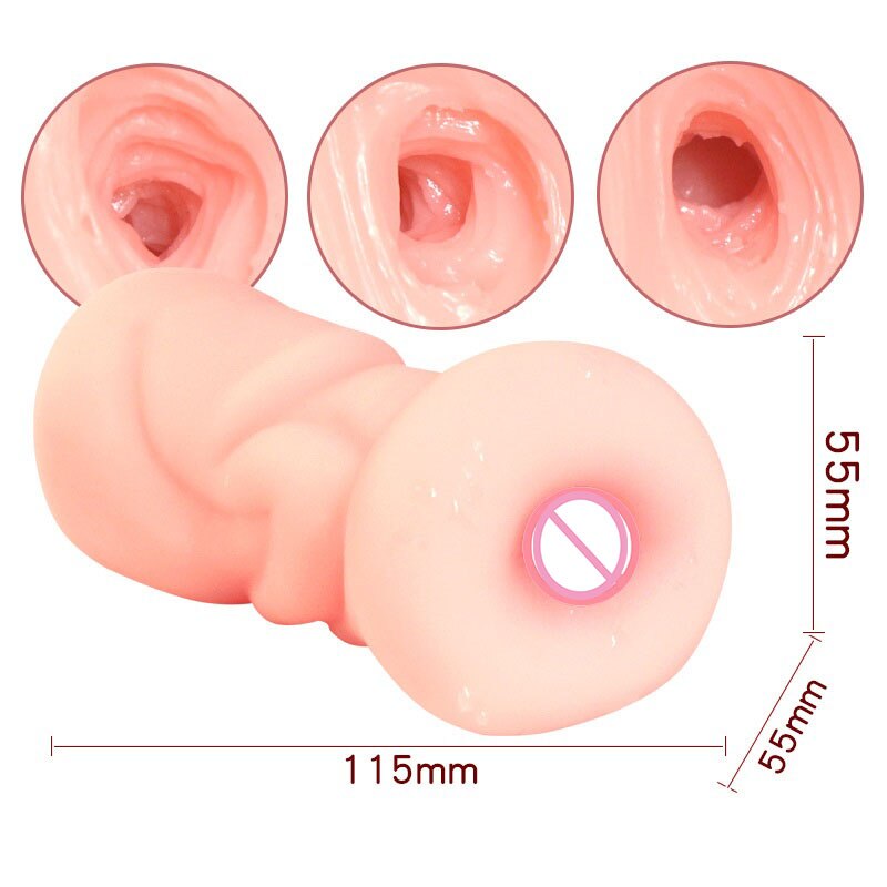Masturbator สำหรับผู้ชายเซ็กซ์ทอยปากช่องปากประดิษฐ์ลิ้นนวด Penise ชายการสำเร็จความใคร่เกย์ผู้ใหญ่อุปกรณ์เสริมเพศสัมพันธ์ - buysextoyth
