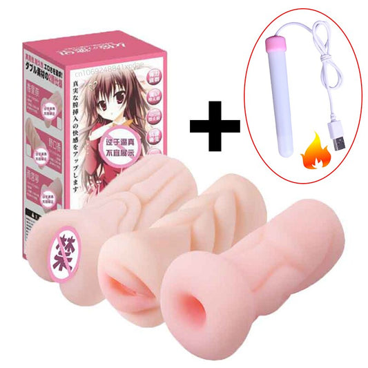 สมจริง Masturbator ชายอมควยของเล่นพ็อกเก็ต Pusssy สำหรับชาย Masturbating ของเล่นอุตสาหกรรมเพศช่องคลอดเซ็กซ์ทอยสำหรับชาย - buysextoyth