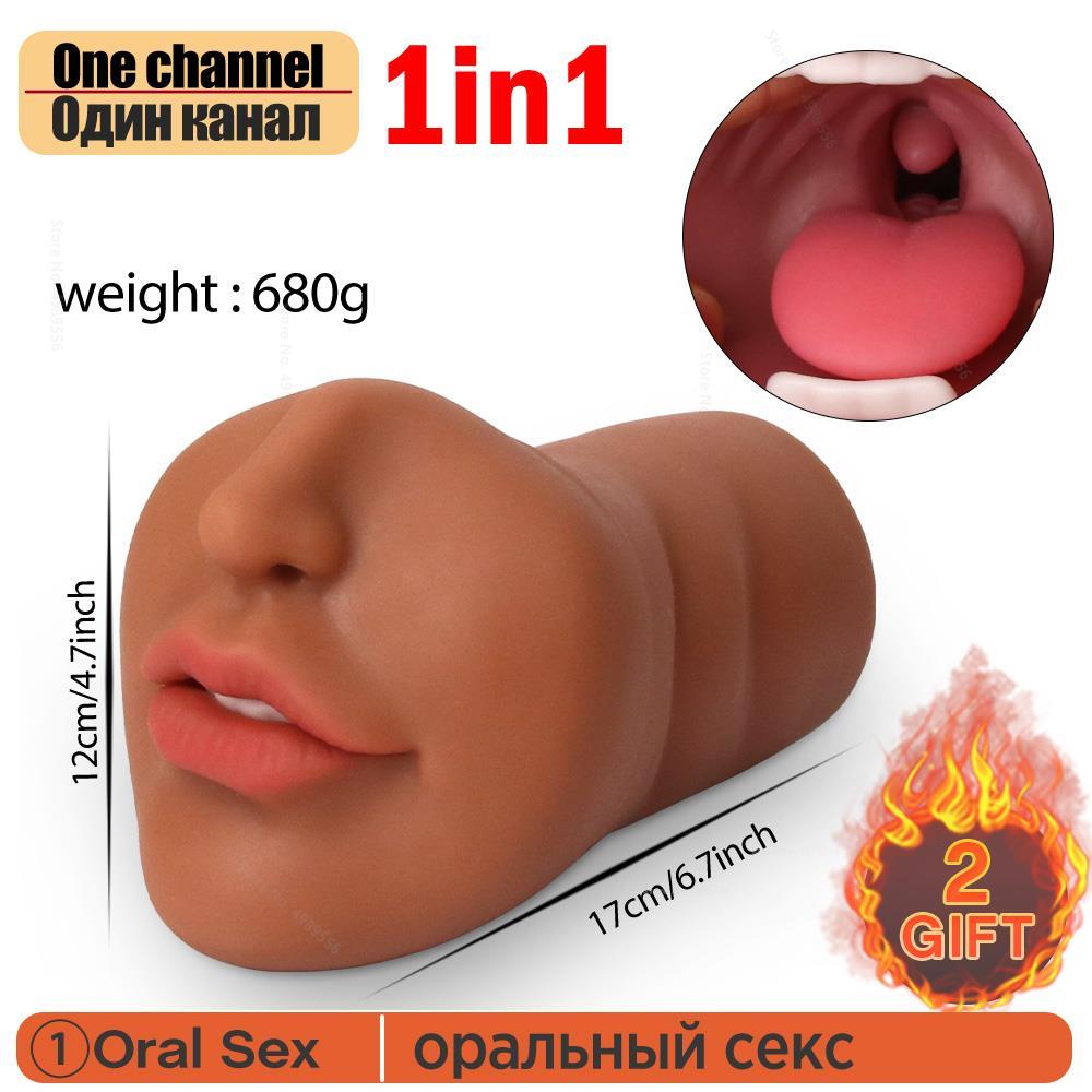 ชายอมควยคัพ Masturbator นุ่มจริงยางปลอมพ็อกเก็ตหี Thrust ช่องคลอดประดิษฐ์ Man Mouth การสำเร็จความใคร่ของเล่น - buysextoyth