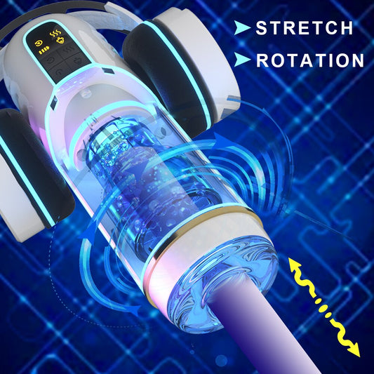 Masturbator อัตโนมัติสำหรับชายการหมุนเซ็กซ์ทอยนวดอวัยวะเพศชาย Vibrator สำหรับผู้ใหญ่ของเล่นหี Real เร้าอารมณ์เพศช่องปากสำเร็จความใคร่คัพ - buysextoyth