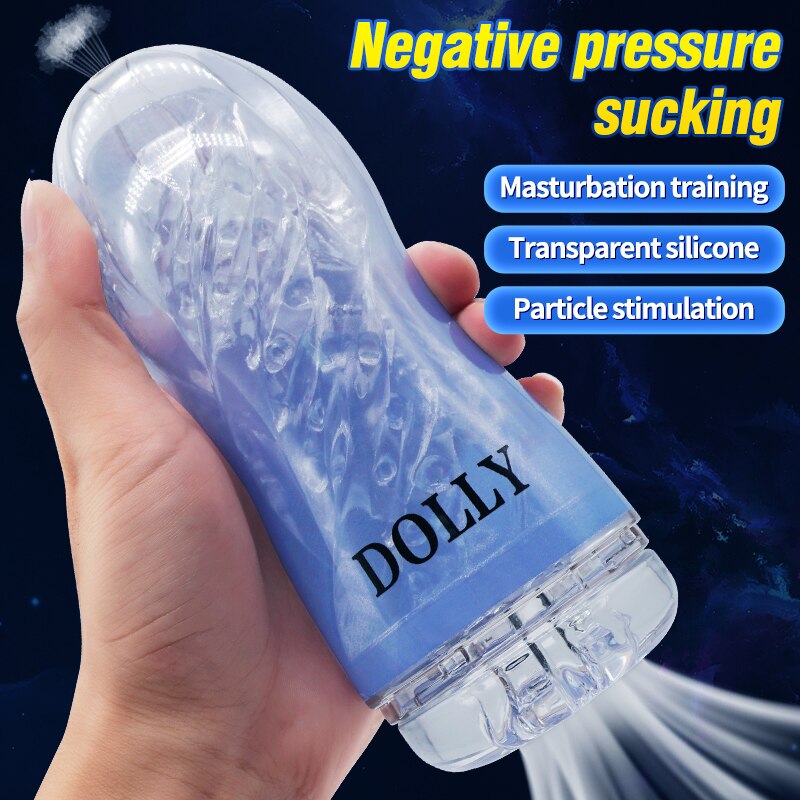 ชาย Masturbator คัพนุ่มหีเซ็กซ์ทอยโปร่งใสช่องคลอดผู้ใหญ่ความอดทนการออกกำลังกายอุปกรณ์เสริมเพศสัมพันธ์สูญญากาศถ้วยพ็อกเก็ตสำหรับชาย - buysextoyth