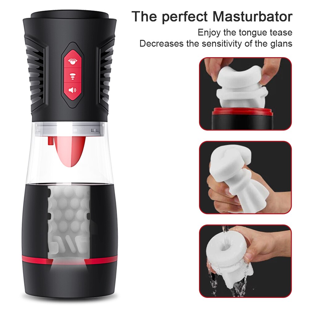 อัตโนมัติอมควยชาย Masturbators สำหรับผู้ชายผู้ใหญ่สินค้า18ดูดเครื่องชายช่องคลอดซิลิโคนตุ๊กตาเซ็กซี่ Masturbation ของเล่น - buysextoyth