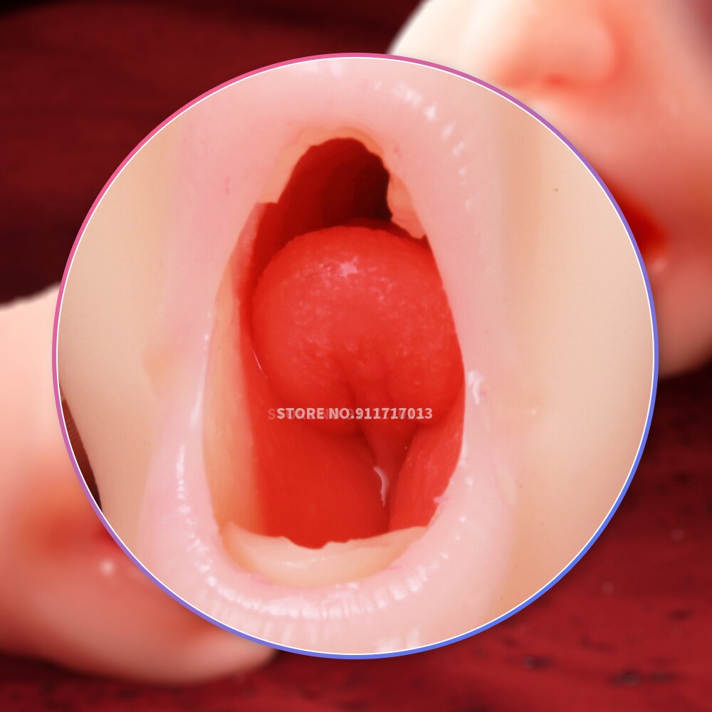 กระเป๋าจริงหีช่องคลอดประดิษฐ์ชาย Masturbators ถ้วยนุ่มลึกสมจริง Anal ซิลิโคน Sextoys Sex Toys - buysextoyth