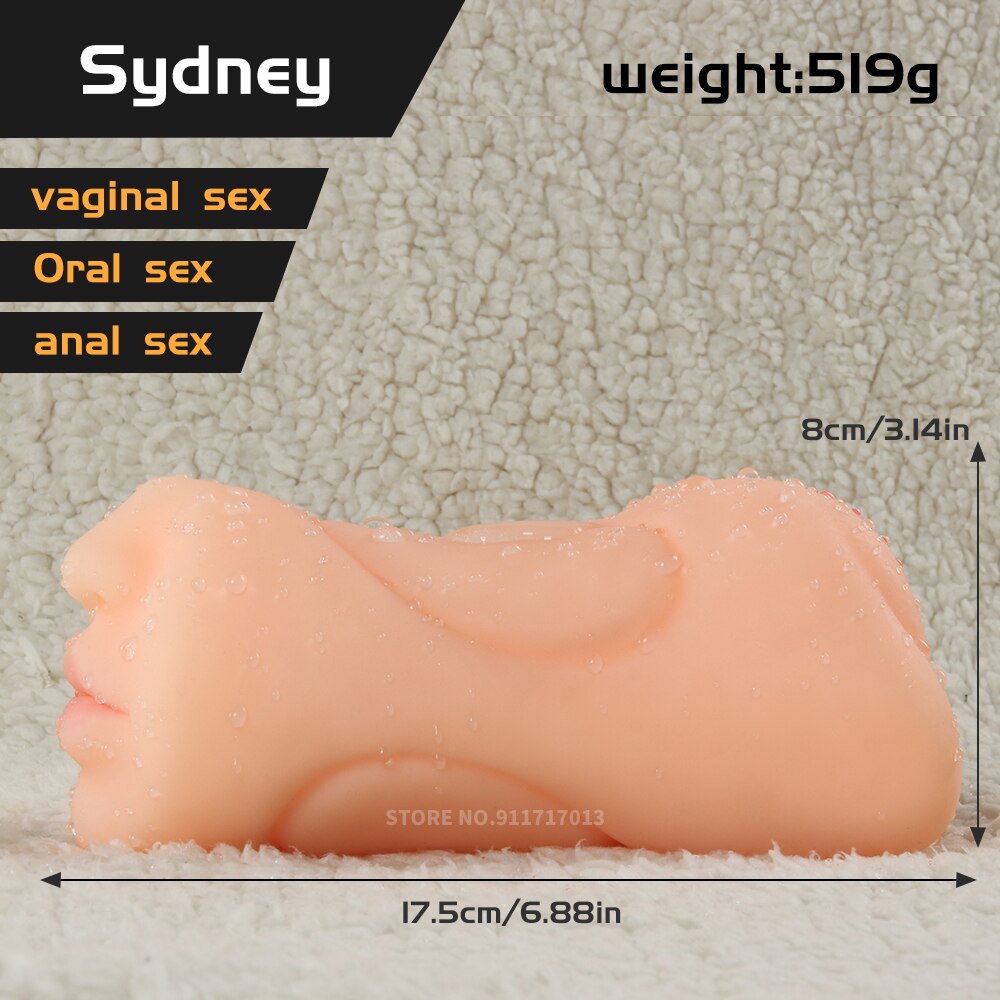 กระเป๋าจริงหีช่องคลอดประดิษฐ์ชาย Masturbators ถ้วยนุ่มลึกสมจริง Anal ซิลิโคน Sextoys Sex Toys - buysextoyth