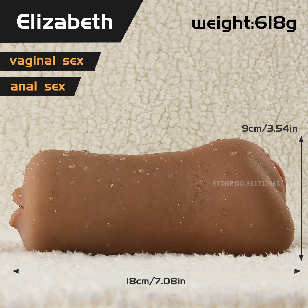 กระเป๋าจริงหีช่องคลอดประดิษฐ์ชาย Masturbators ถ้วยนุ่มลึกสมจริง Anal ซิลิโคน Sextoys Sex Toys - buysextoyth