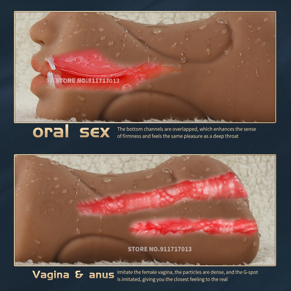กระเป๋าจริงหีช่องคลอดประดิษฐ์ชาย Masturbators ถ้วยนุ่มลึกสมจริง Anal ซิลิโคน Sextoys Sex Toys - buysextoyth